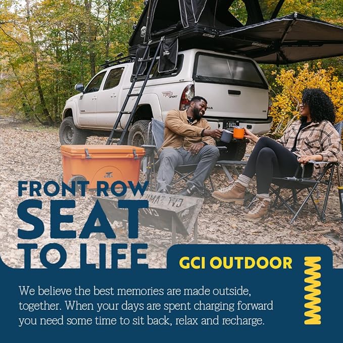 GCI Outdoor Kickback Rocker Camping Chair | Portable Folding Rocking Chair