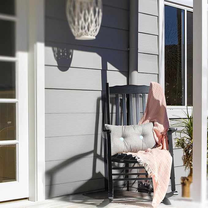 Outvita Outdoor Rocking Chair, Solid Wood High Back Rocker, All Weather Lounge