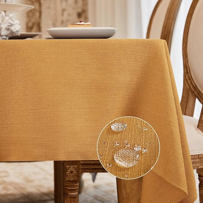 BALCONY & FALCON Rectangle Tablecloth Washable Wrinkle Resistant and Water