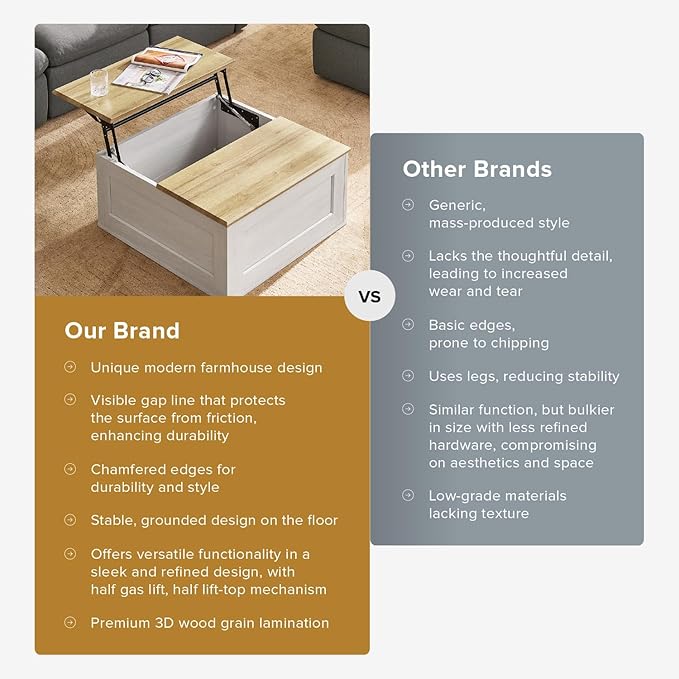 mopio Blake Lift Top Coffee Table