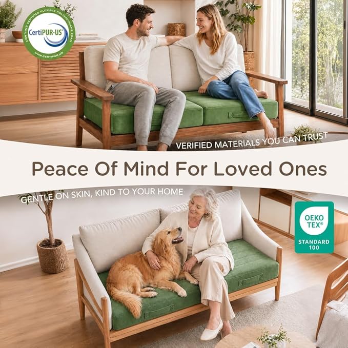 Codi Thick Replacement Couch Cushions, Upholstery Foam