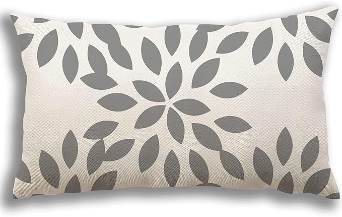 YCOLL Lumbar Pillow Covers 12x20 Set of 4, Modern Sofa Throw Pillow Cover