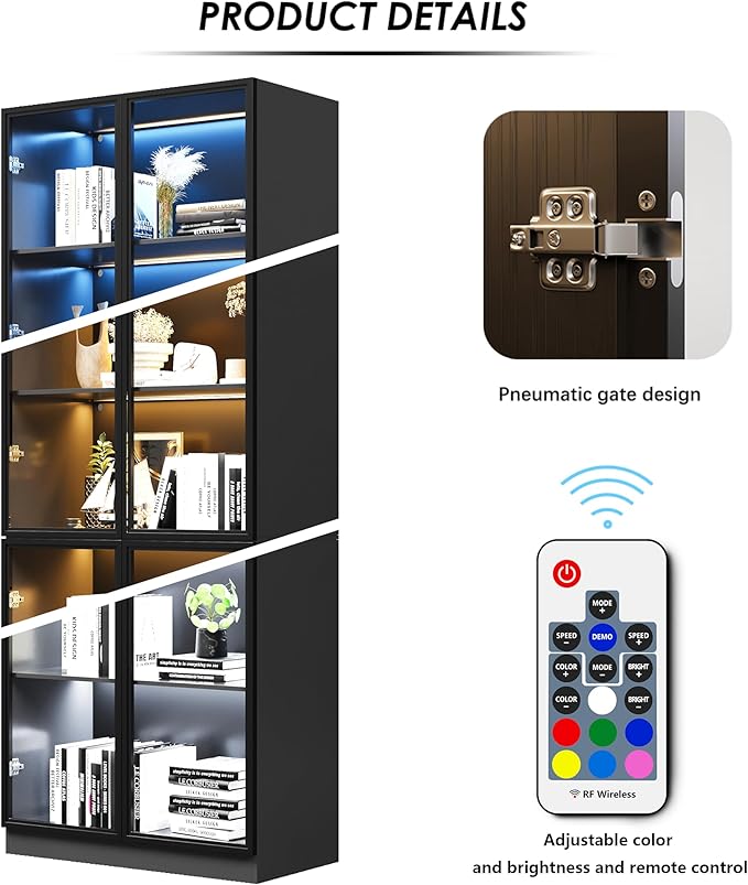 Wildhome Wooden Display Storage Cabinet