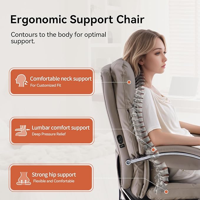 LEAGOO Heated and Massage Office Chairs