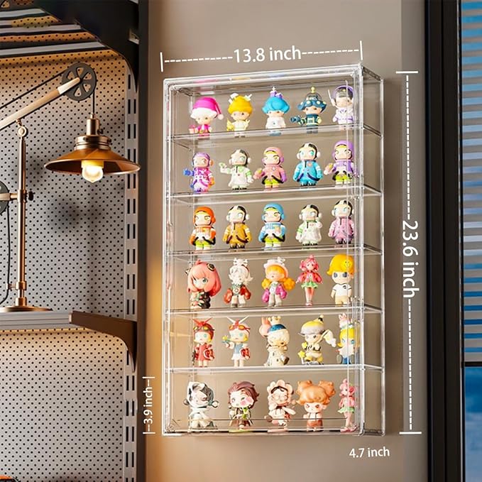 BOHOIDEE 6 Tiers Extra Large Clear Display Case