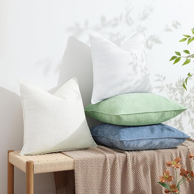 decorUhome Summer Couch Throw Pillow Covers 12x20 Set of 2, Decorative Soft