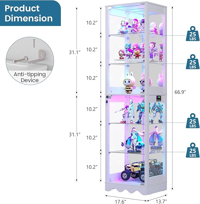 Dystler Display Cabinet with Glass Doors