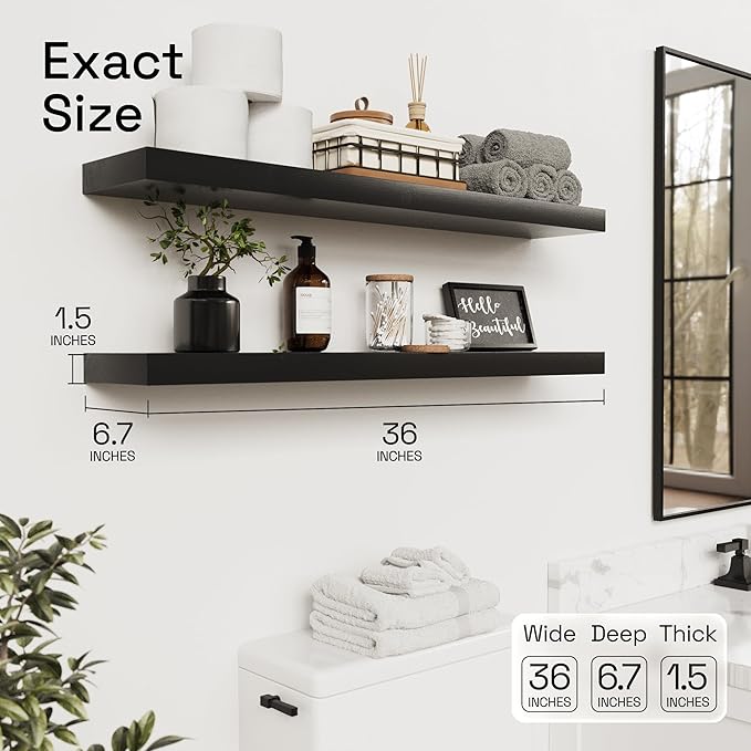 BAOBAB WORKSHOP Wood Floating Shelves