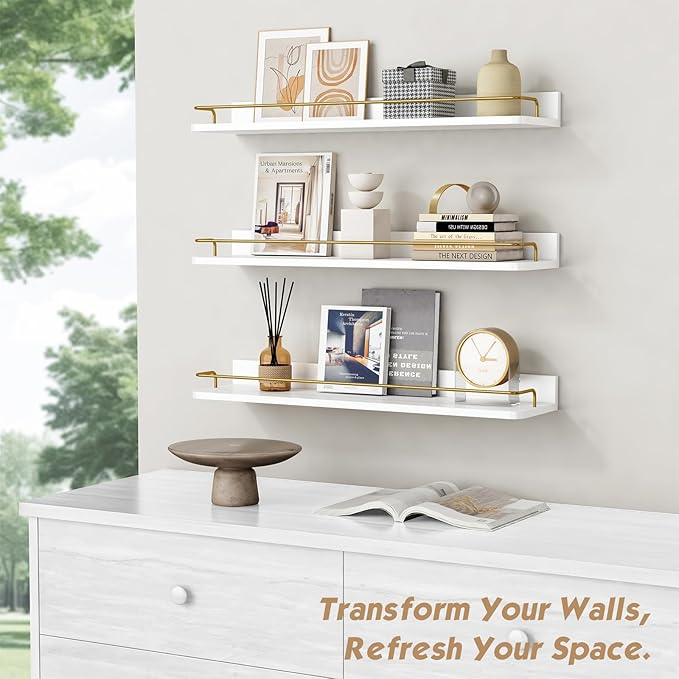 Forbena 24 Inch Bathroom Floating Shelves
