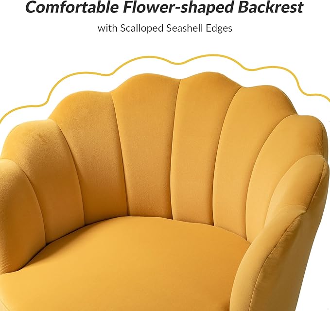 HULALA HOME Velvet Accent Chair