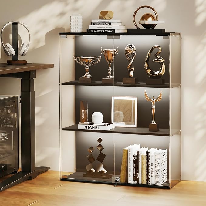 VersionTECH. Glass Display Cabinet