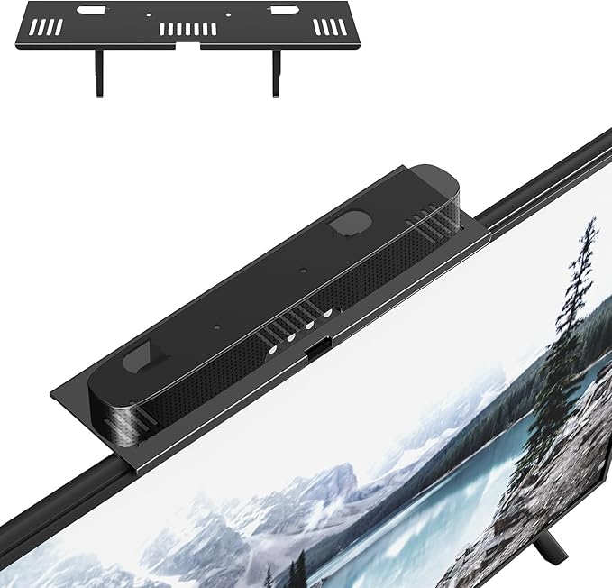 CABTE Adjustable Steel TV Top Shelf, Floating TV Stand, Universal Monitor Shelf