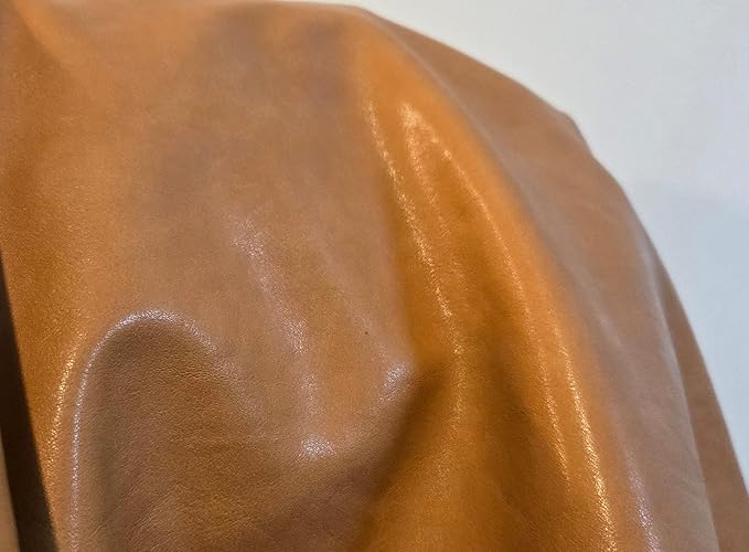 Camel Soft Faux Leather Fabric PU Leather by The Yard Synthetic Pleather 0.9 mm