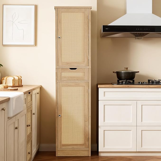 Iwell Tall Narrow Storage Cabinet