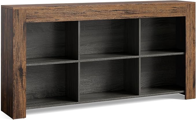 LITTLE TREE TV Stand with Storage, 63-Inch Entertainment Center with Shelves