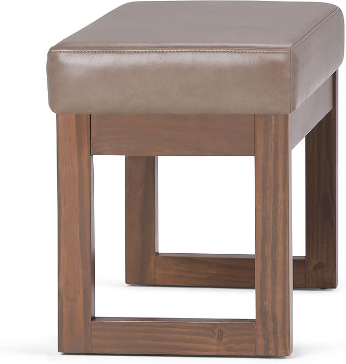SIMPLIHOME Milltown Small Ottoman Bench