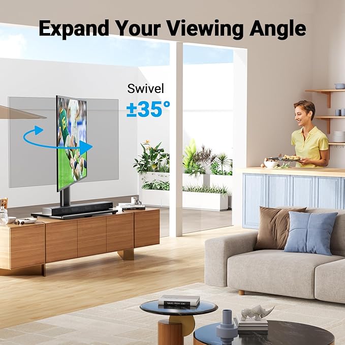 PERLESMITH Swivel Universal TV Stand Mount