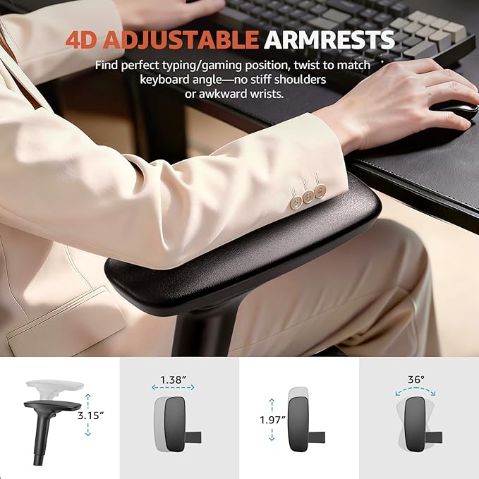 ErgoSift M2 Ergonomic Office Chair High Back Mesh Computer Desk Chair