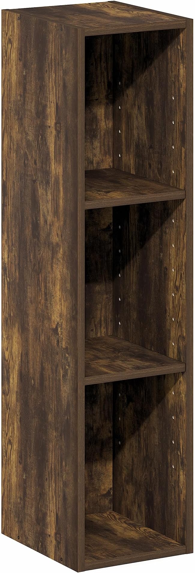 Furinno Fulda Book Shelf, 3-Tier Narrow Bookshelf, Bookcase
