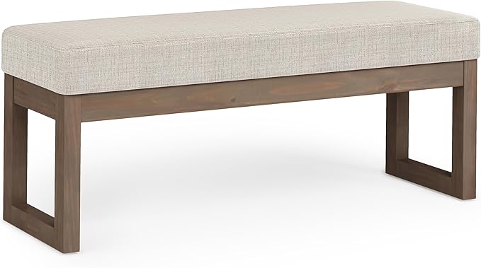 SIMPLIHOME Milltown Large Ottoman Bench