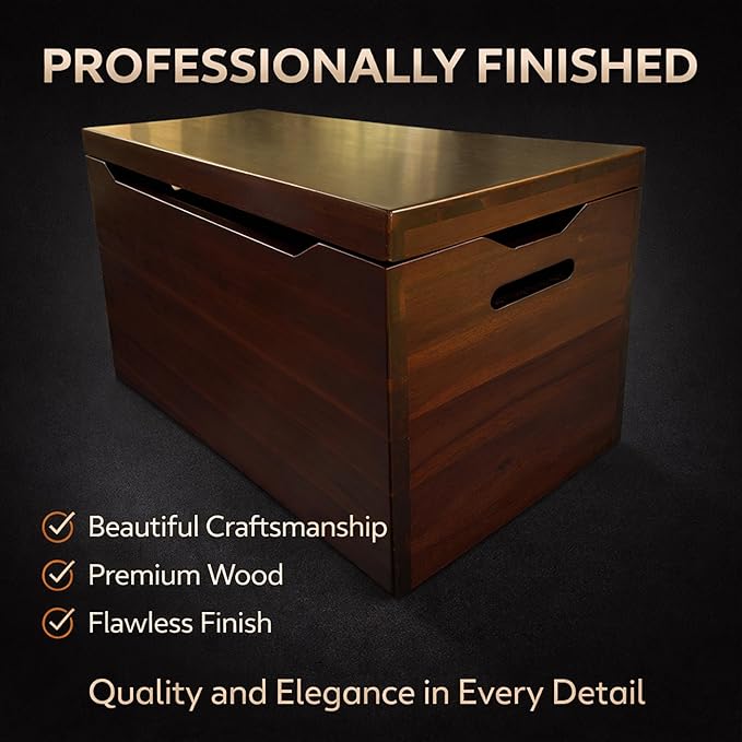 Fully Assembled, Solid Wood Storage Chest