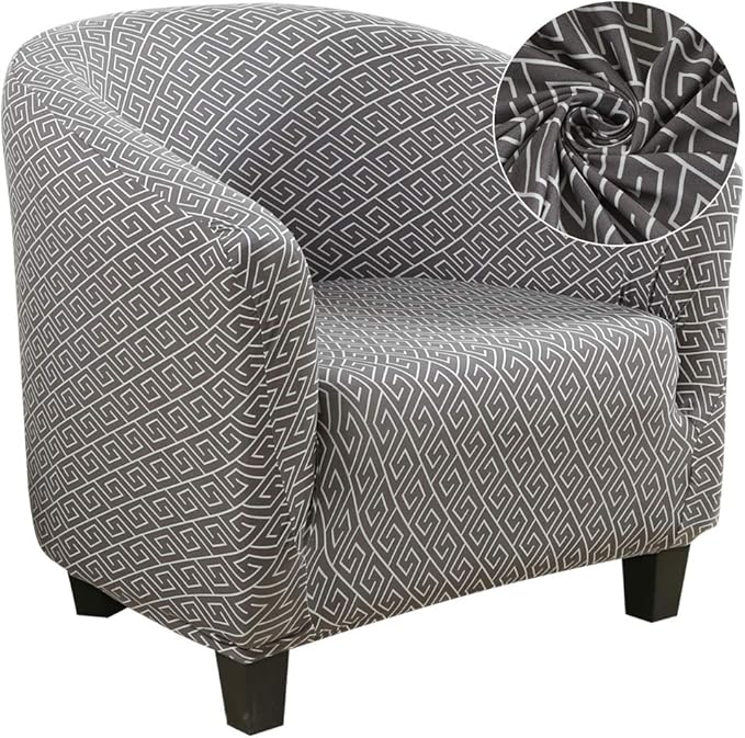 SearchI Club Chair Slipcover Stretch Barrel Chair Covers Printed Tub Chair
