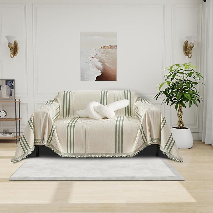 DREAMINGO Chenille Armchair Cover Jacquard Sofa Covers Washable Furniture