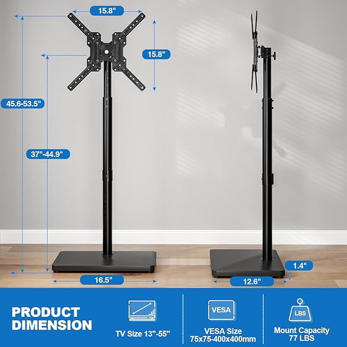 Swivel/Tilt Universal Floor TV Stand