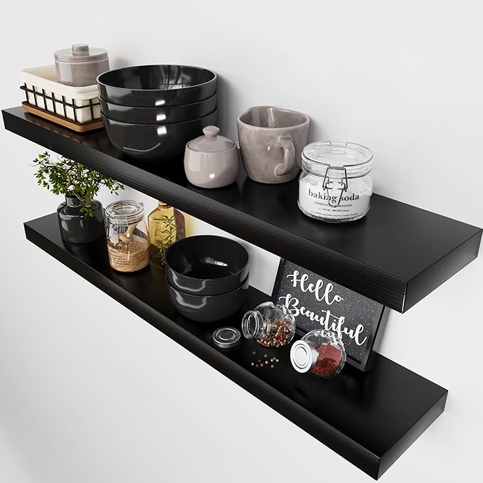 BAOBAB WORKSHOP Wood Floating Shelves