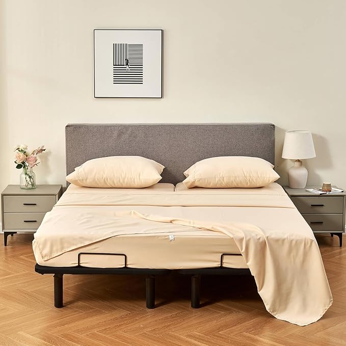 Kingnex 28-30 Split Top King Sheets Set