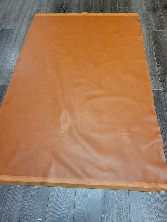 NAT Leathers™ | Golden Tan Soft Faux Vegan PU Leather by The Yard Synthetic