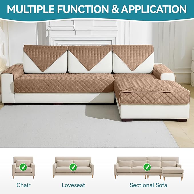 Deep Dream Velvet Couch Cover for Sofa, Sofa Covers Washable Sectional