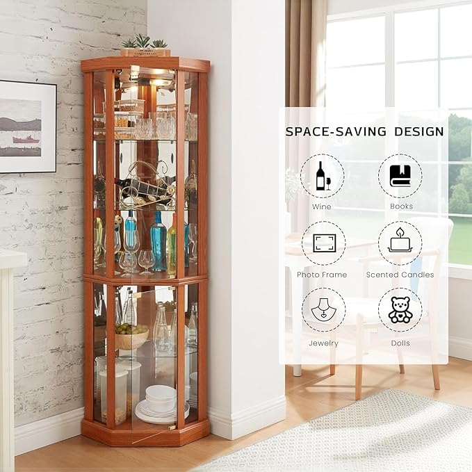Corner Display Curio Cabinets