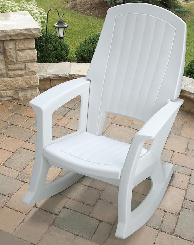 Semco Plastics Rockaway Heavy Duty All Weather Outdoor Rocking Chair