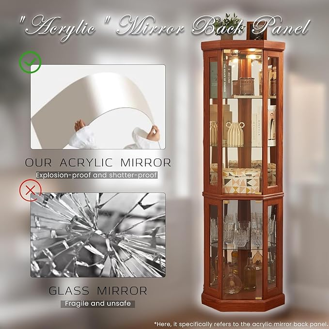 Corner Display Curio Cabinets
