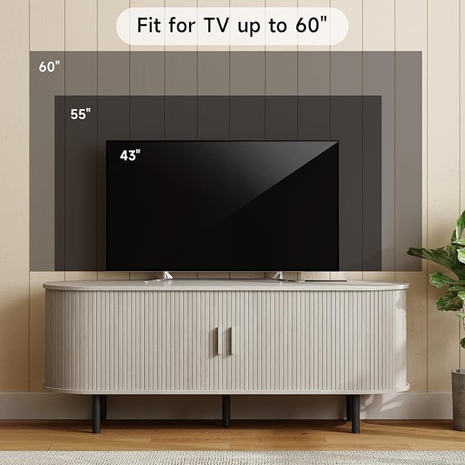 ONBRILL 55" TV Stand with Power Outlet
