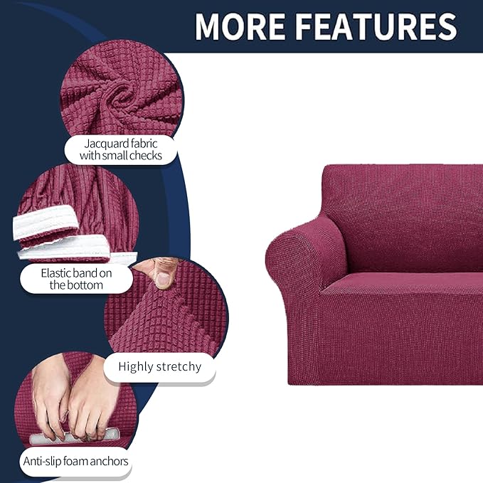 Cupuamon 2026 New Stretch Loveseat Sofa Slipcovers Couch Cover