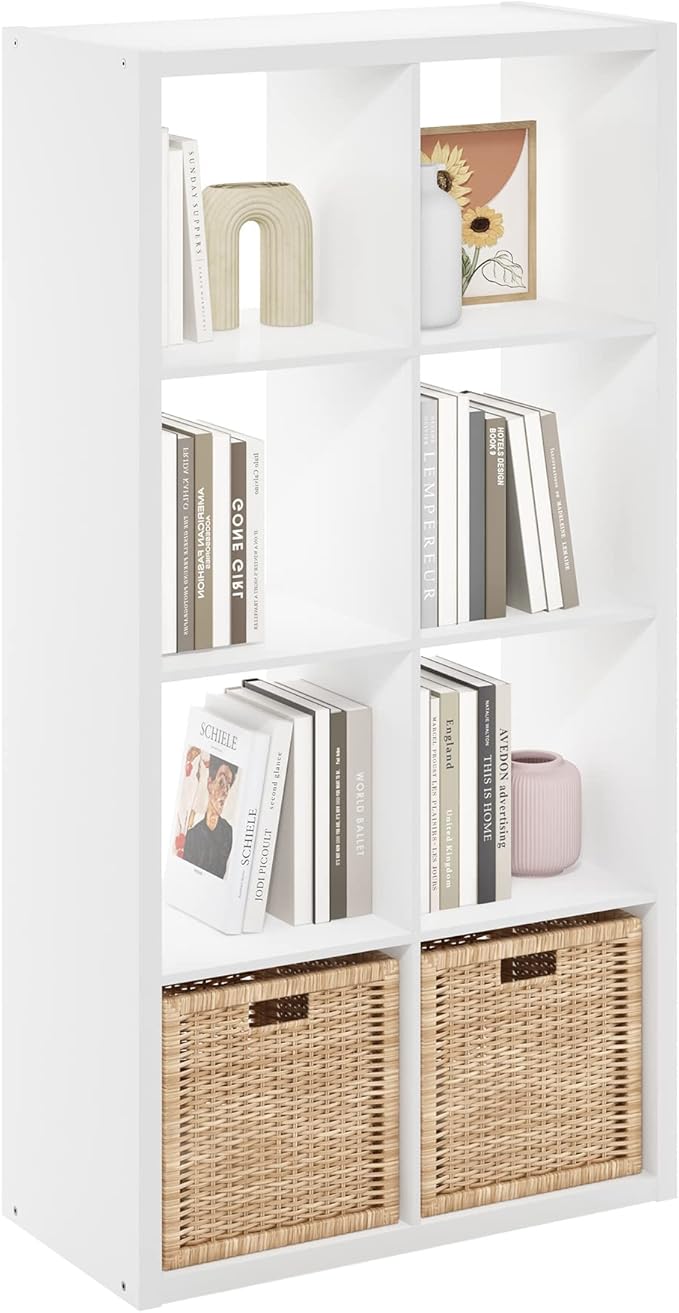 Furinno Cubicle Open Back Decorative Cube Storage Organizer