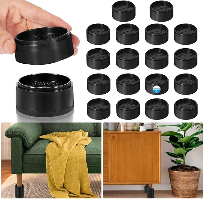 Bed Risers 1 inch, 2 inch, 3 inch, 4 inch Heavy Duty, Adjustable Furniture Riser