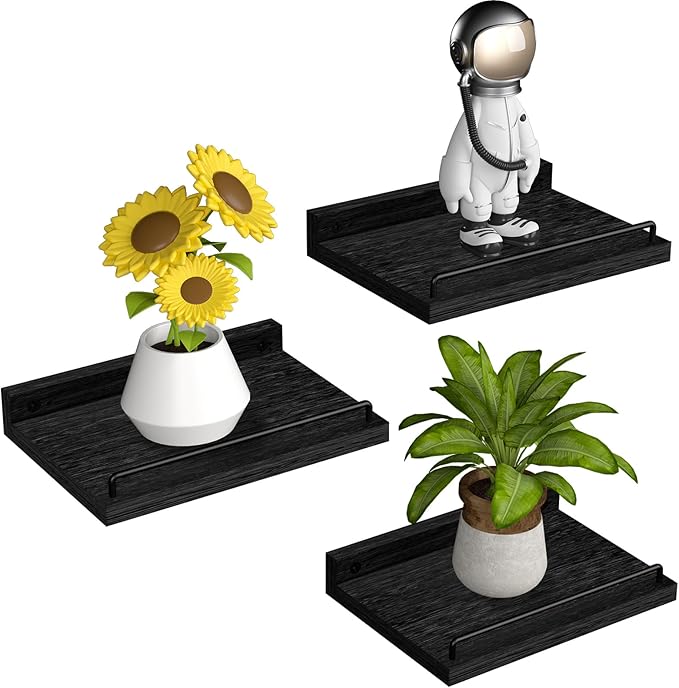 RYOFOBETTO Small Floating Shelf, 6X9 Inches Farmhouse Wall Shelves