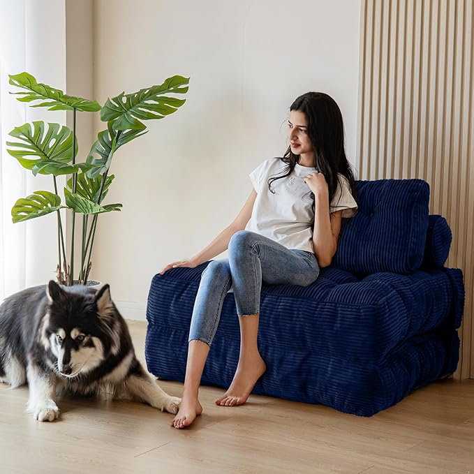 MAXYOYO Folding Sofa Bed, Convertible Sleeper Chair