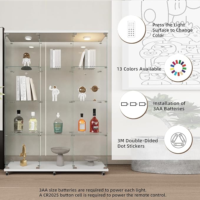 Beauty4U Glass Display Cabinet