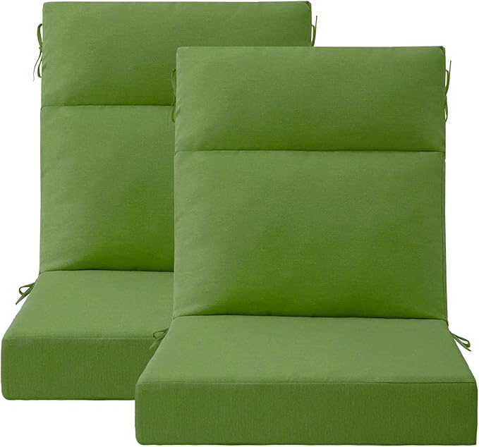 Unimatta Outdoor High Back Chair Cushion Seat Pads, 44 x 21 Inch