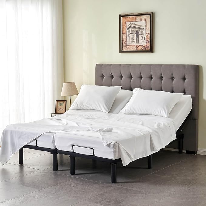 Kingnex Split Queen Sheets for Adjustable Bed Soft 1800 Microfiber 5 Pieces