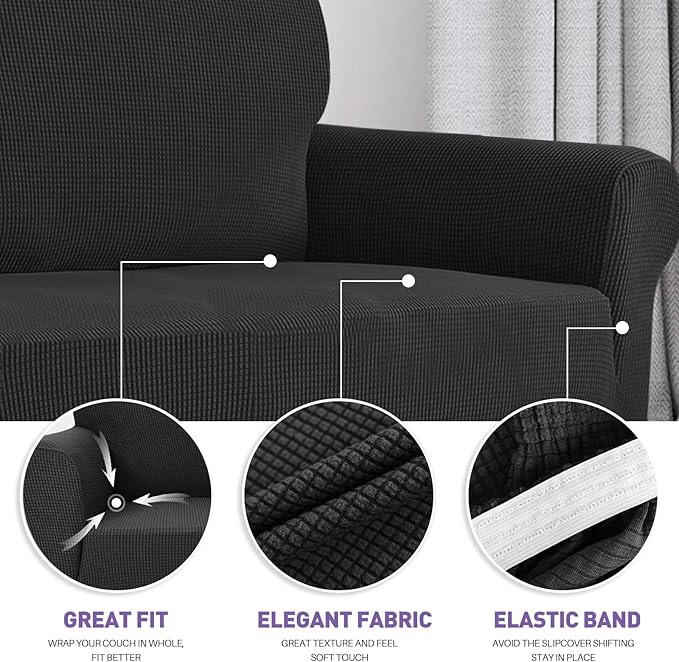 ZNSAYOTX Super Stretch Chair Slipcover Universal Sofa Chair Covers