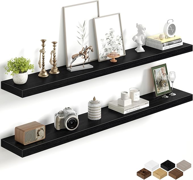 Fun Memories 55Inch Long Floating Shelves, 8 Inch Deep Shelves