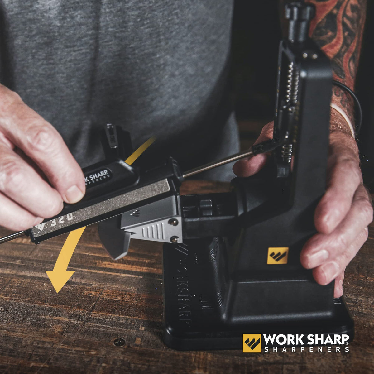 Work Sharp Precision Adjust Knife Sharpener Kit, Sharpens All Pocket and Kitchen Knives with ease & control