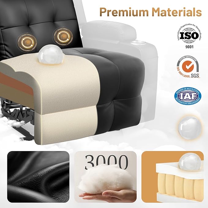 Recliner Sofa Set, Wall Hugger Couch
