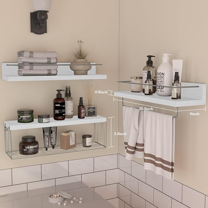 PopiShelves 22.5 inches Bathroom Shelves Over Toilet