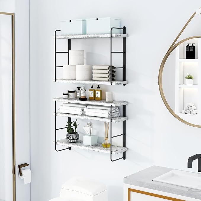 MXCSE Wall Shelves, Wall Mounted Bookshelves, DIY Floating Shelves